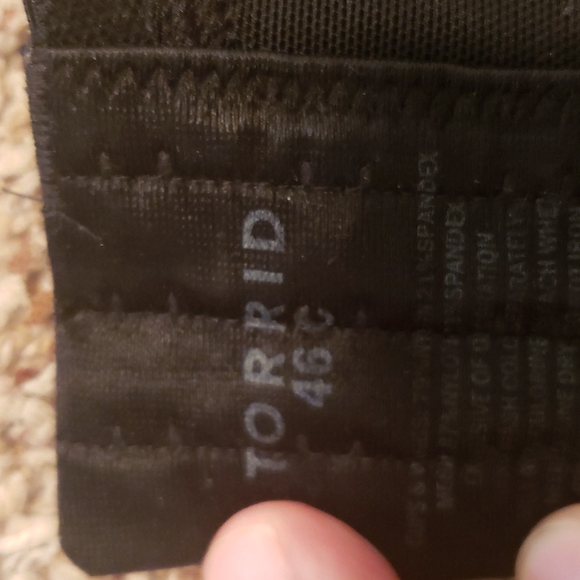 EUC Black Mesh Like Torrid Bra with Underwire Size 46C - Picture 4 of 4